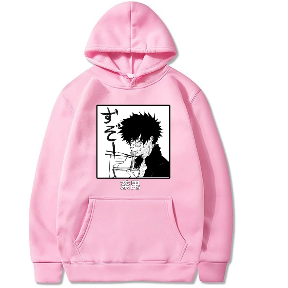 

Logy Lazy Dabi Eat Noodles Print Hoodies Anime My Hero Academia Hip Hop Hooded Sweatshirt For Teenage Fans In Autumn Winter