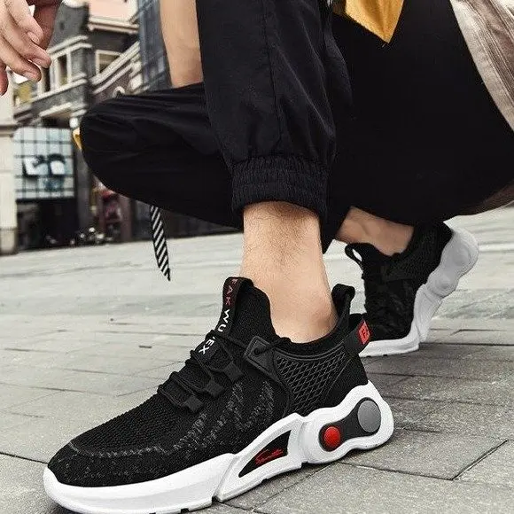 

Кроссовки мужские сетчатые, дышащие, плоская подошва, повседневная обувь для бега