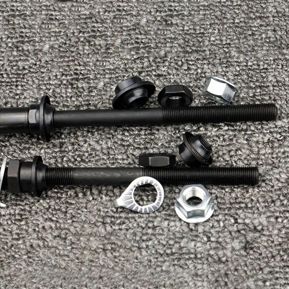 1 пара ступицы колеса велосипеда передний задний стальной сплошной шпиндель вал