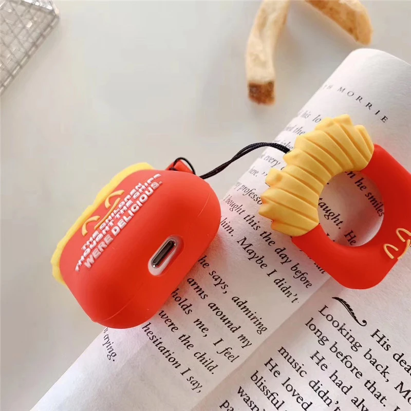 Милый беспроводной чехол для наушников с Bluetooth для apple airpods 2, силиконовая Мягкая коробка с рисунком молочного чая, аксессуары для airpods