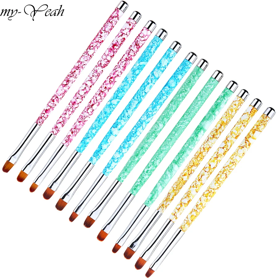 3 шт./компл. дизайн ногтей акриловая УФ гель Расширение строитель Лепесток