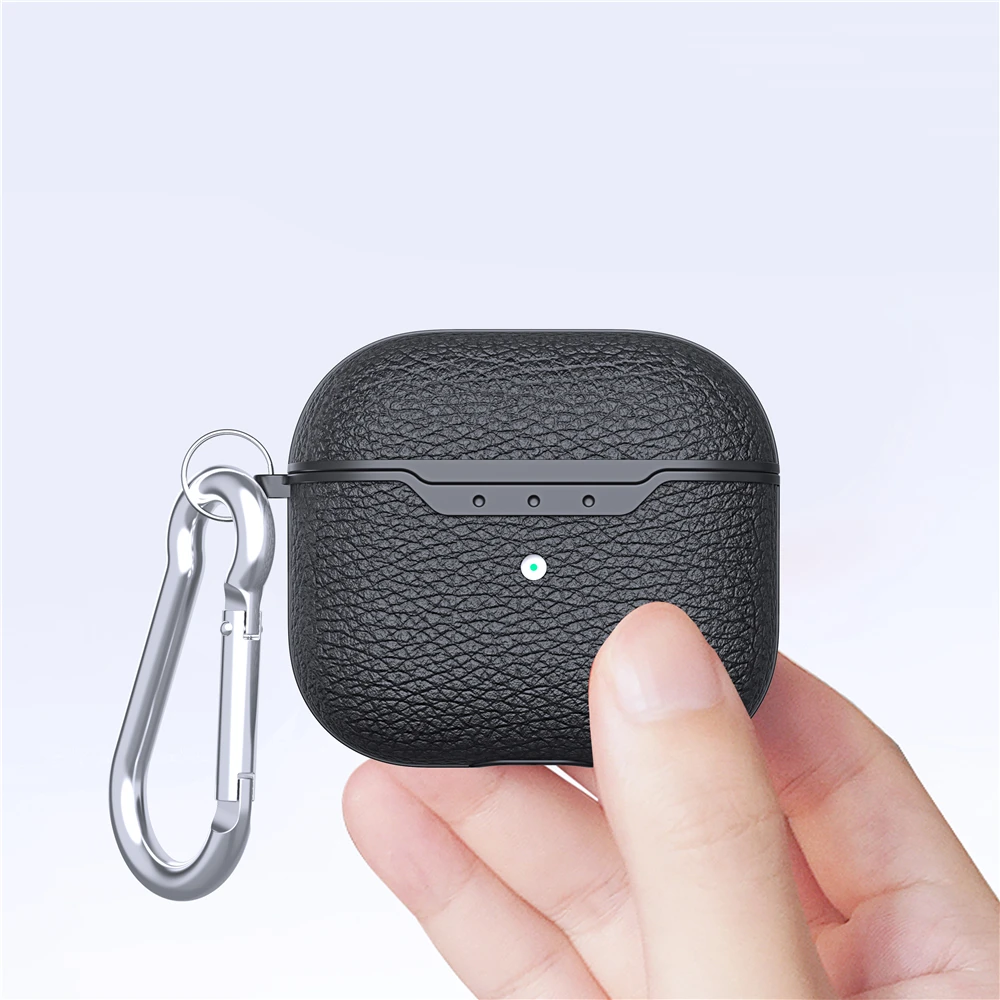 

Leather Earphone Case For 2021 Airpods 3 Case Wireless bluetooth-compatible Earphone Cases For Apple Aipods 3 Cover