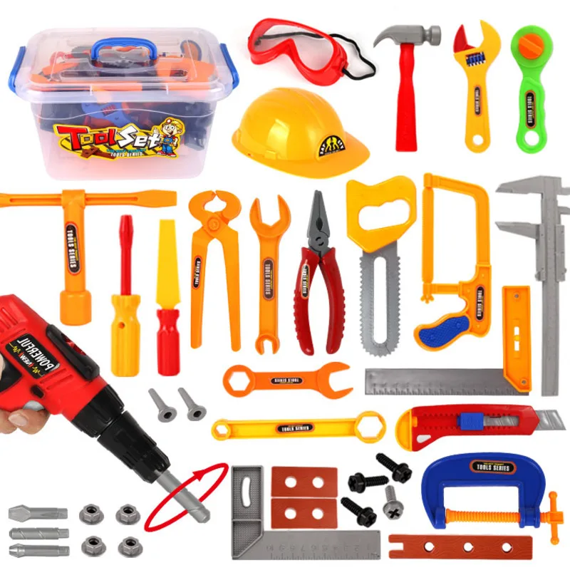 

Garden Tool Toys For Children Repair Tools Pretend Play Environmental Plastic Engineering Maintenance Tool Toys Kids Boy Gifts
