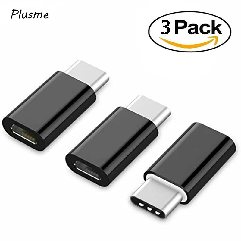 3 шт./лот Type C к Micro USB адаптеру для синхронизации данных и зарядки 1 коннектор