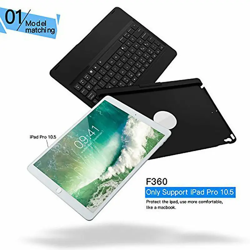 7 Colors Backlits Keyboard Case Aluminum Cover For iPad Pro 10.5" for iPad Air 1 2 Mini 1 2 3 4 Pro 9.7 Cover ipad 1 2 3 4