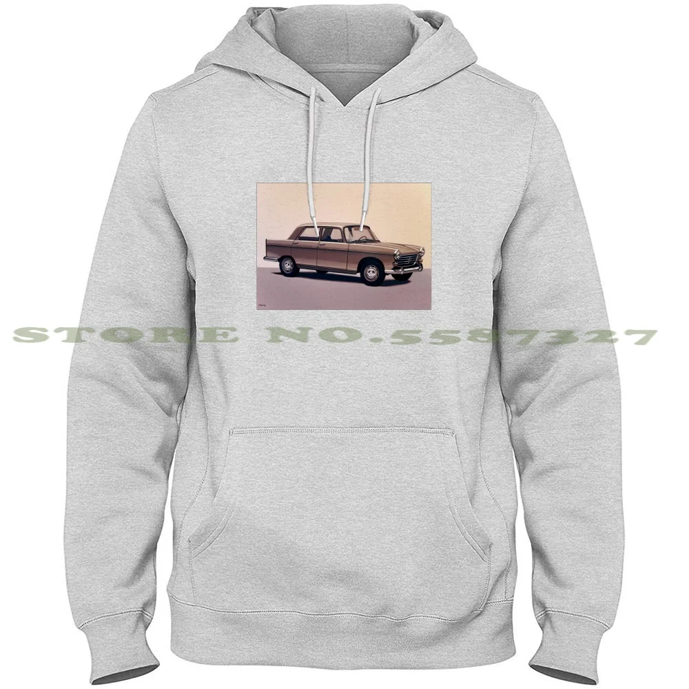 

Peugeot 404 Painting Long Sleeve Hoodie Sweatshirt Peugeot 404 Car French Automaker French France Pininfarina Large Family Car
