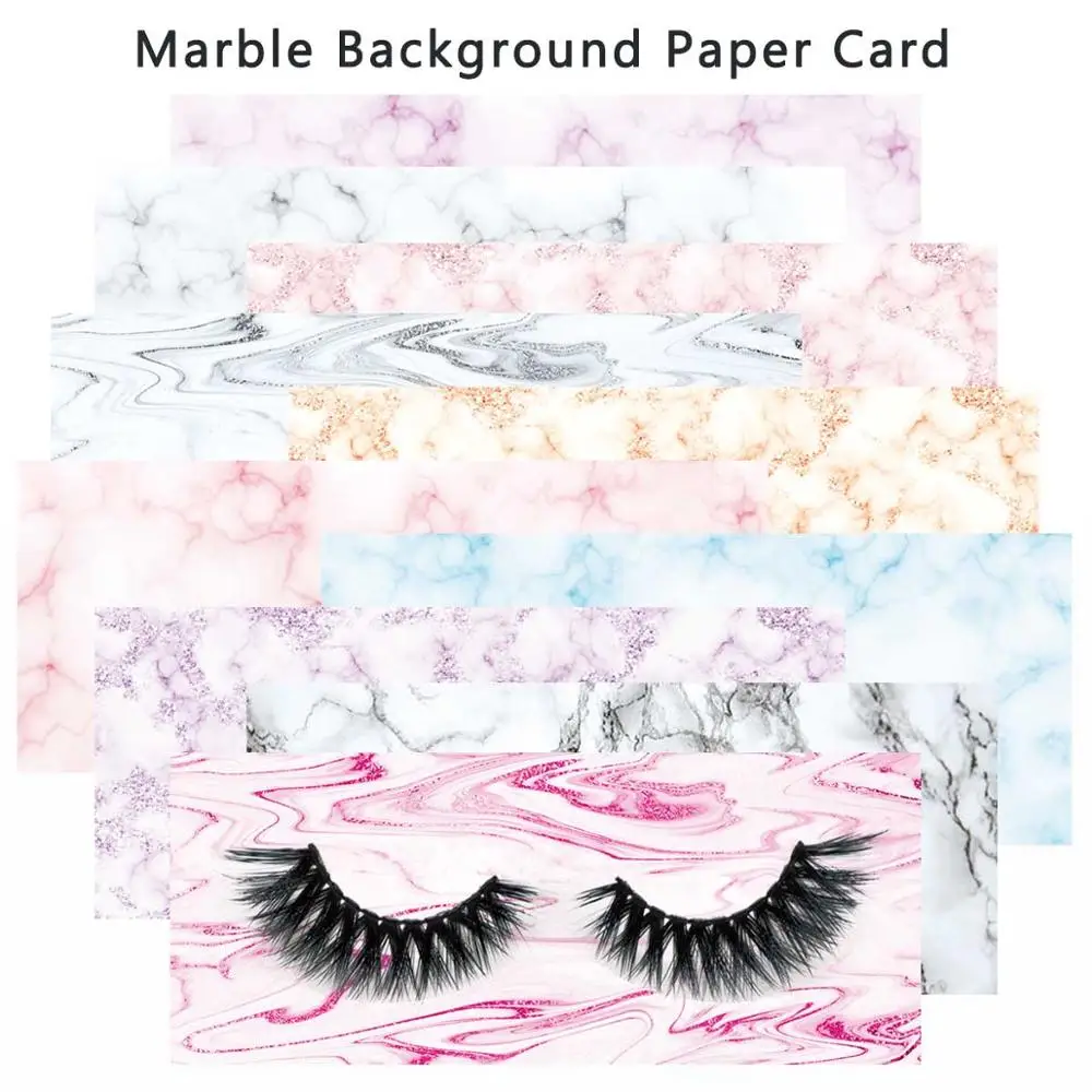 200pcs Custom Marble Background Paper Cards for Sliding Cases Add Logo or Business Name on White Rosegold Glitter | Красота и