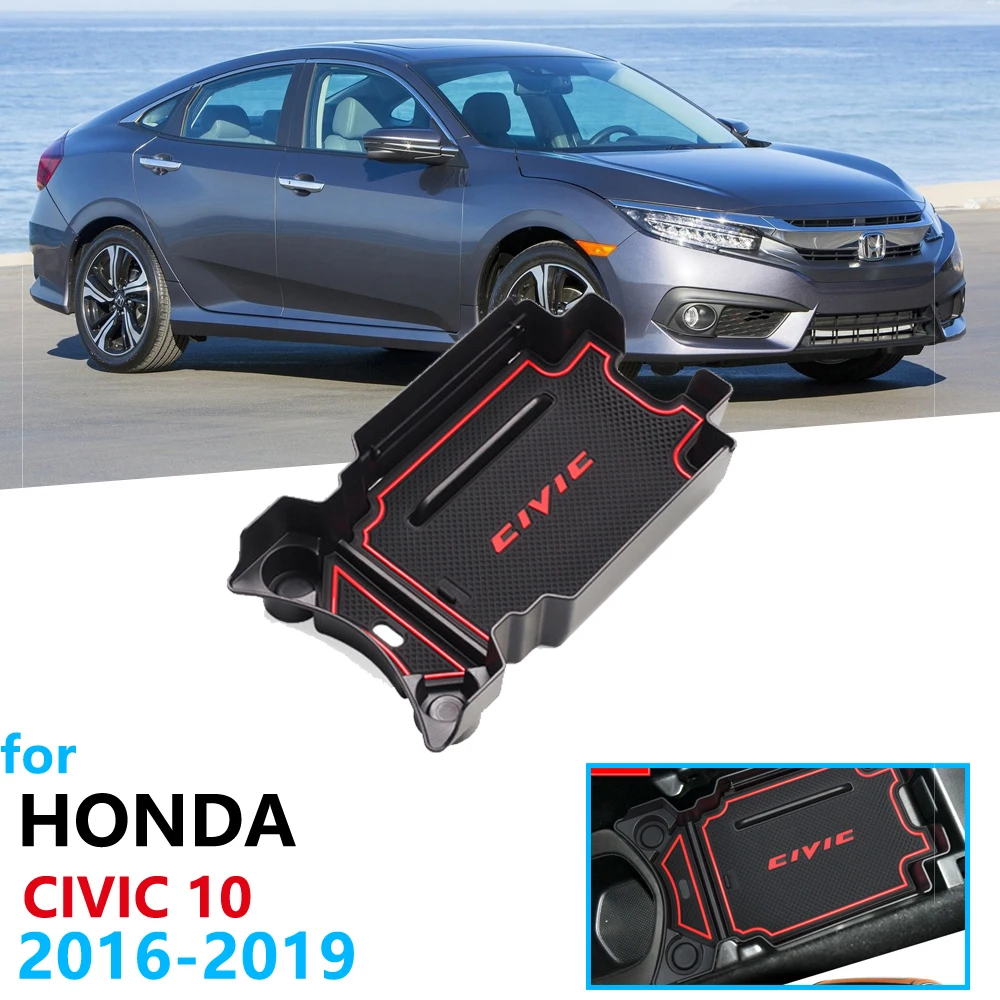 Автомобильный Органайзер, аксессуары для Honda Civic 10,,,,, подлокотник, ящик для хранения, для хранения, для уборки, FC, FK, FC1, FC2, FC5, FK4, FK7