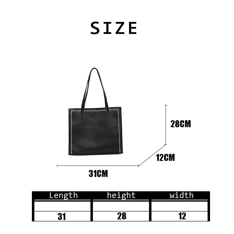 

2020 New Autumn Winter Women PU Fashion Vintage Tote Bag Large Capacity Shopping Bags Female Simple Handbag