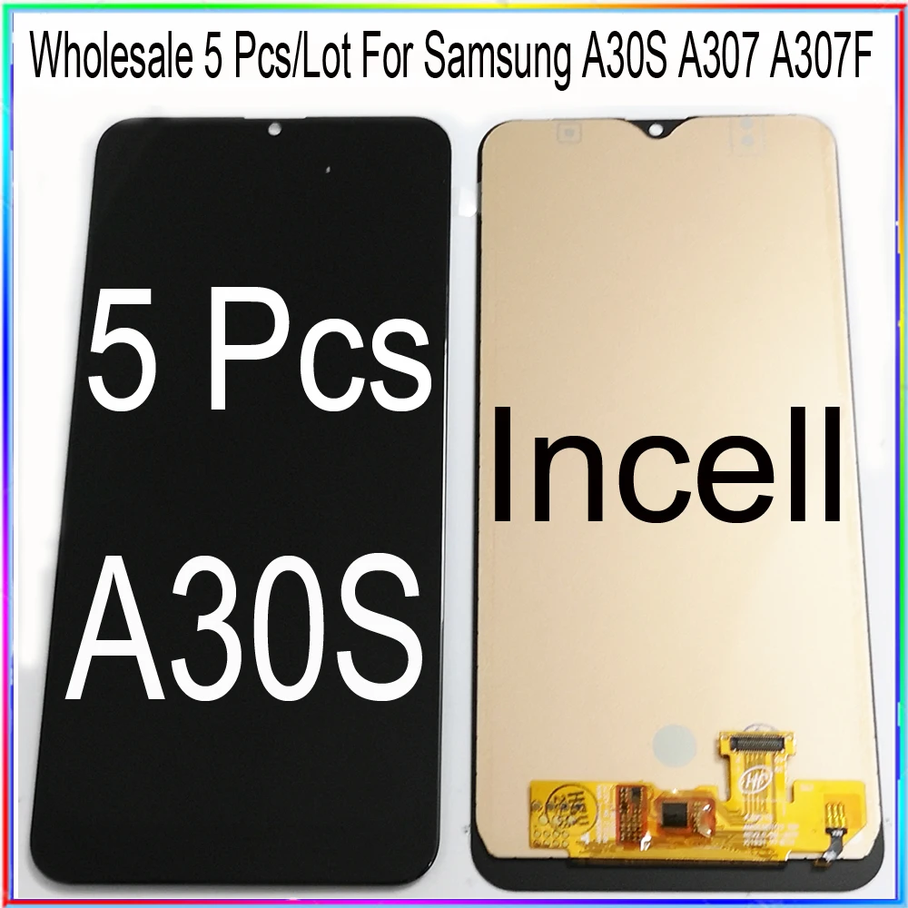 Оптовая продажа 5 шт./лот ЖК экран для Samsung A30S A307 A307F с тачскрином в сборе|Экраны