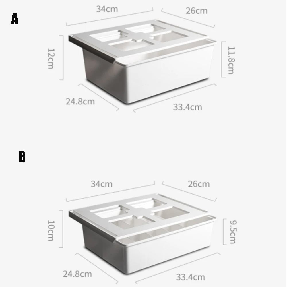 

Creative drawer type socks underwear storage box household goods under the table thick seamless wall-mounted compartment