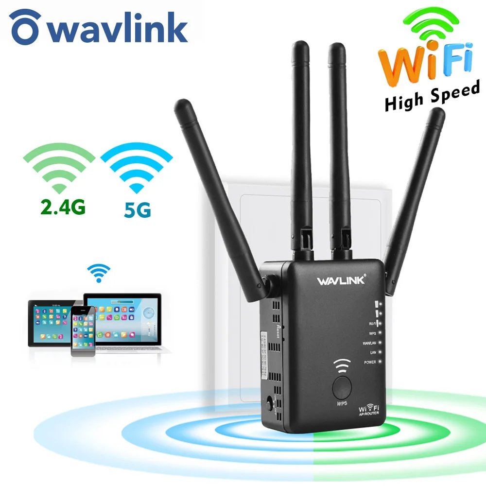 Wi Fi роутер Wavlink 5 ГГц 750 Мбит/с 1200 ГГц|Беспроводные роутеры| |