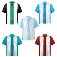 l xxxl men retro short sleeve casual shirt striped turn down collar tops vacation business costume 2022 spring summer new