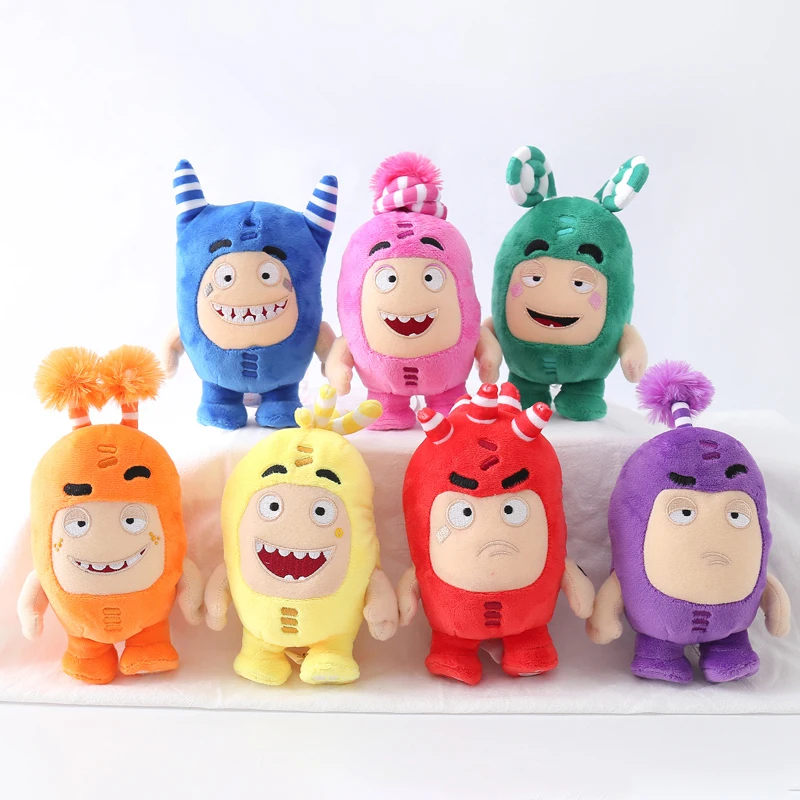 

23cm Oddbods Fuse Bubbles Newt Pogo Slick Jeff Bubbles Zee Plush Stuffed Toys Cute Cartoon Anime Dolls Soft Pillow Kids Gifts