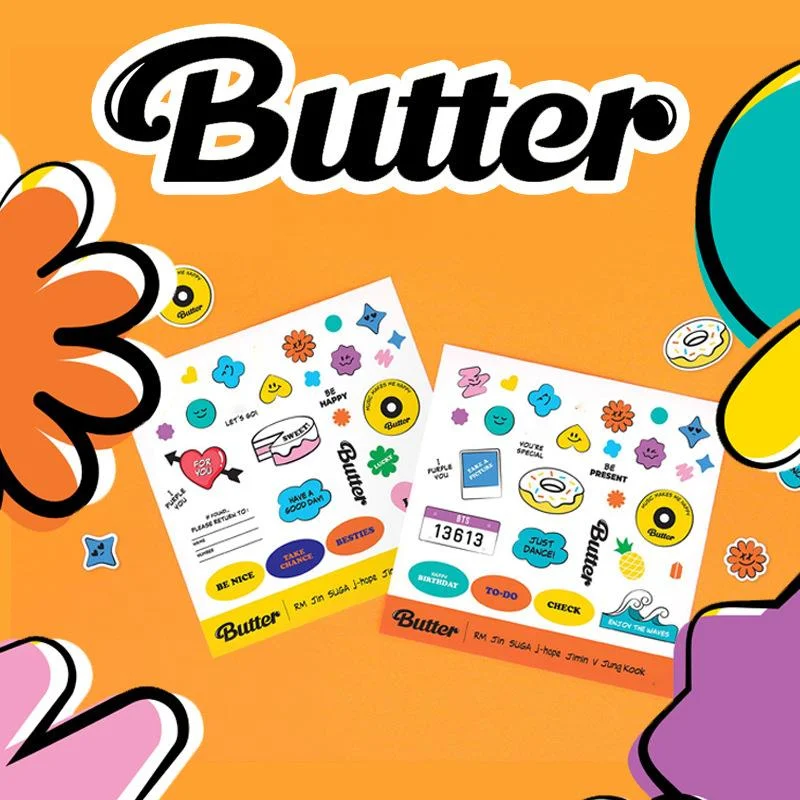 

K-POP Bangtan Boys Poster butter new album butter sticker self adhesive mobile phone sticker