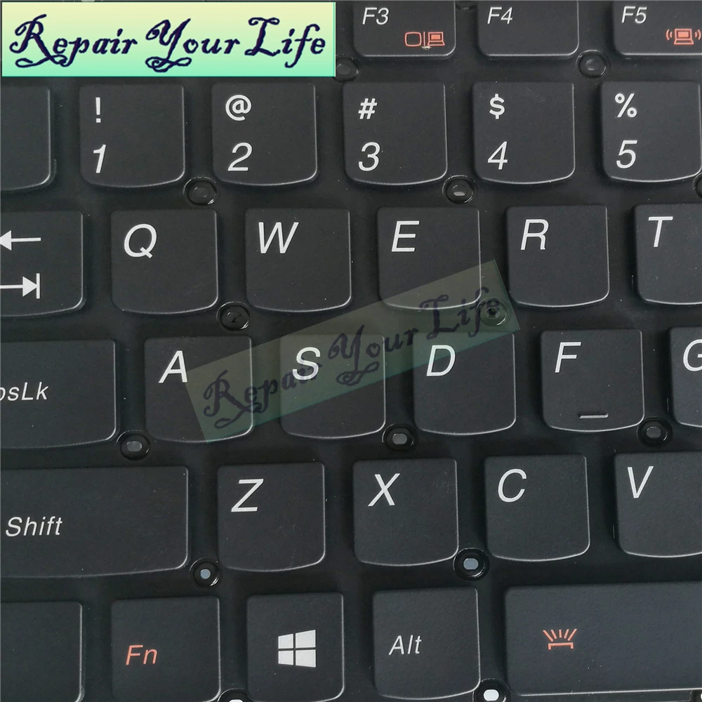 

laptop keyboard us layout for lenovo V4400 V4400A V4400U MP-12X33USJ686 25213100 backlit keys black original internal