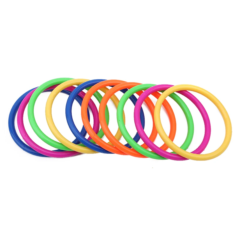 

6 Pcs/Set Hot Sale Multicolor Cartoon Wooden Animal Children Outdoor Fun Toy Ring Ferrule Throwing Game Interaction Toys