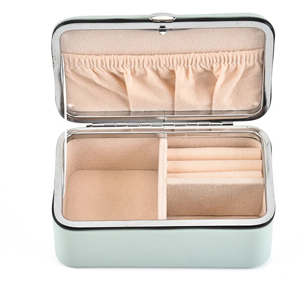 

PU Leather Jewelry Storage Box Korean Style Earrings Ring Multi-function Jewelry Storage Box Organizer