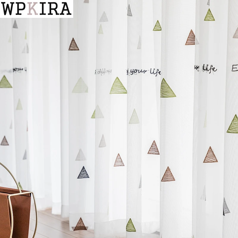 Тюлевые шторы в скандинавском стиле для детской спальни детские оконные