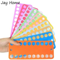 15pcs plastic floss bobbins sewing thread winding plate board card for cross stitch embroidery thread organizer sewing tools