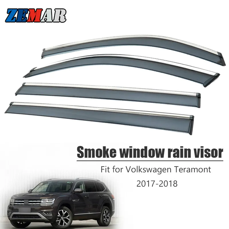 Дефлектор окон для стайлинга автомобиля дождевик козырек Накладка Volkswagen VW Teramont