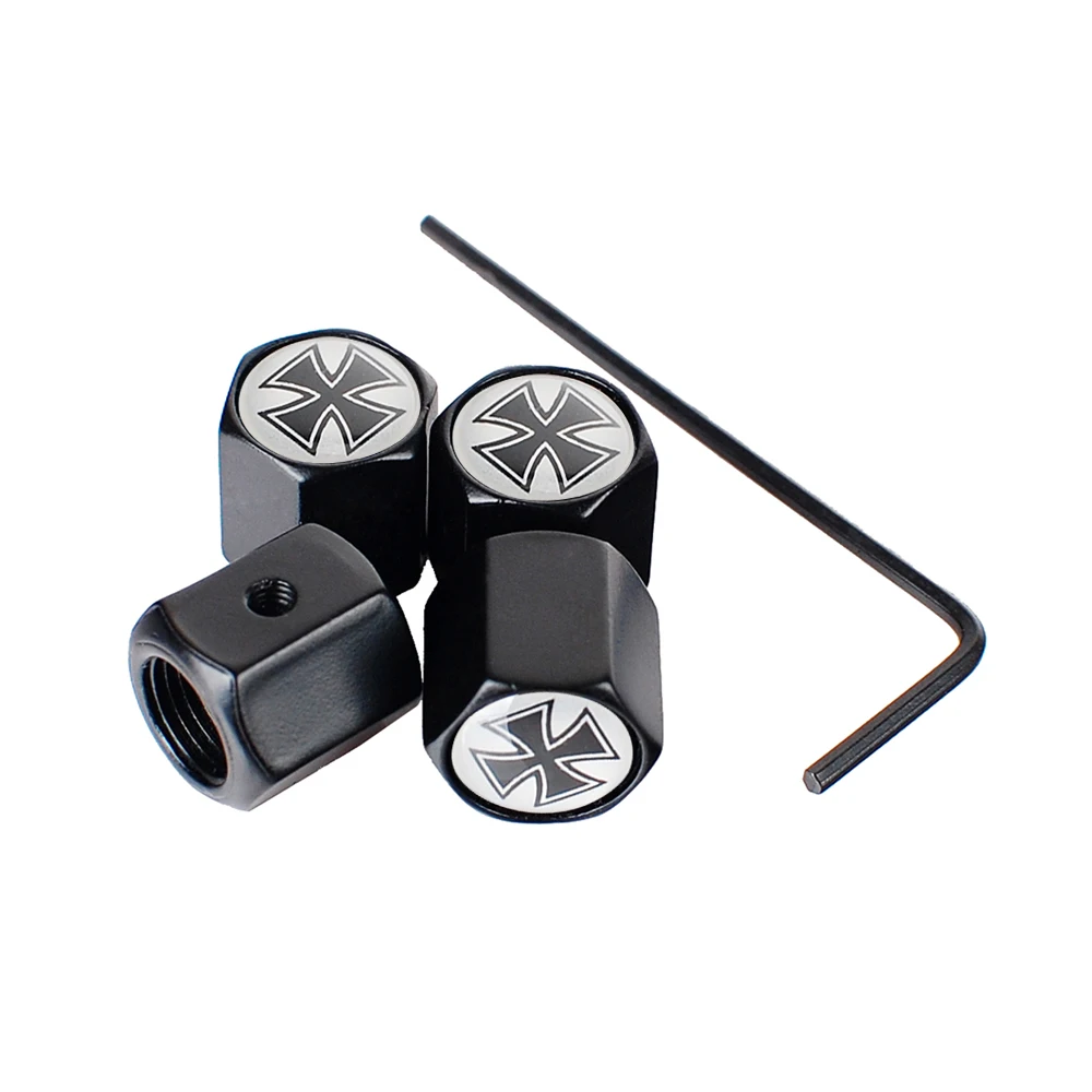 Колпачки для клапанов шин стайлинга автомобиля аксессуары крестового логотипа