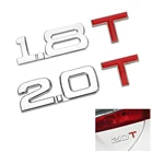 Автомобильная наклейка 1,8 T 2,0 T эмблема бейдж 3D металлический светоотражающий логотип Универсальная автомобильная наклейка для BMW Mercedes Ford Audi Toyota Honda