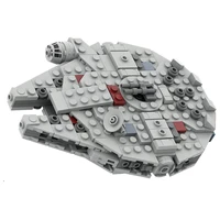 372pcs moc 32621 micro millennium falcon spaceship model bricks kit authorized and designed by ron_mcphatty