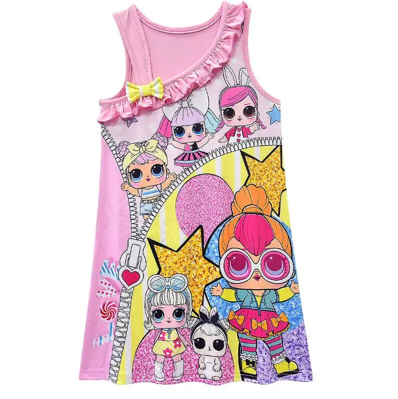 L.O.L платье для девочки вечерние костюмы принцессы маленьких девочек ночное
