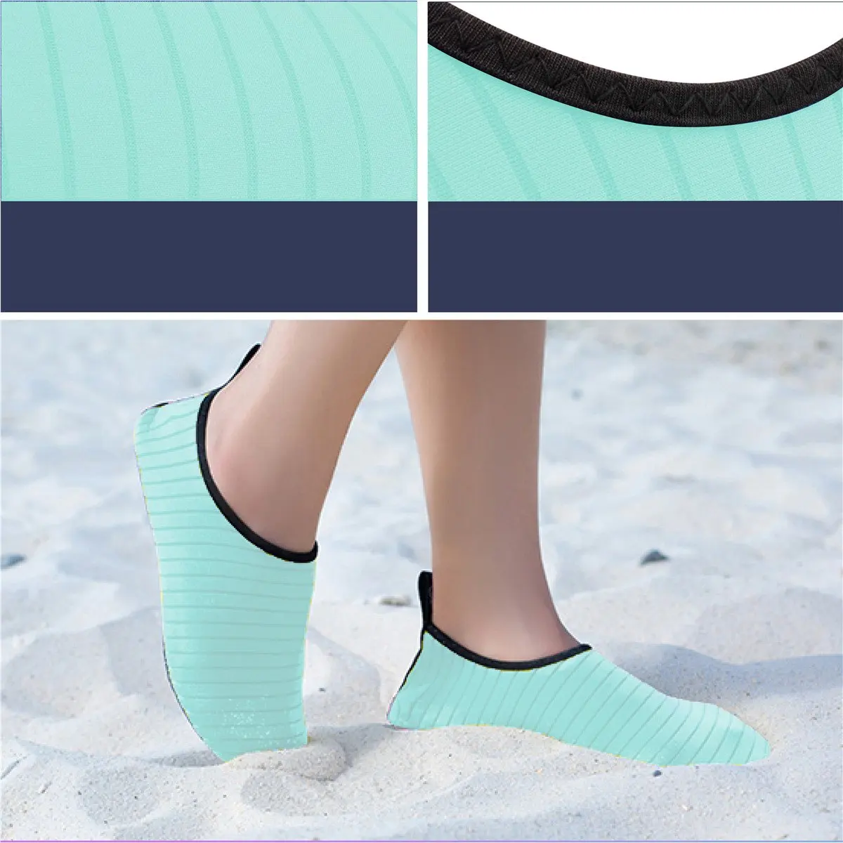 

Men Women Summer Barefoot Water Shoes Quick Dry Diving Swimming Surfing Aqua Sneaker Socks Beach Yoga Exercise Shoes Solid Color