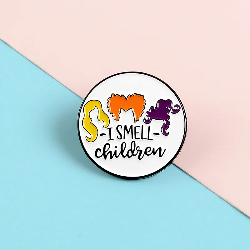 Детская Мягкая эмалированная заколка I SMELL аксессуары для рюкзака шляпы