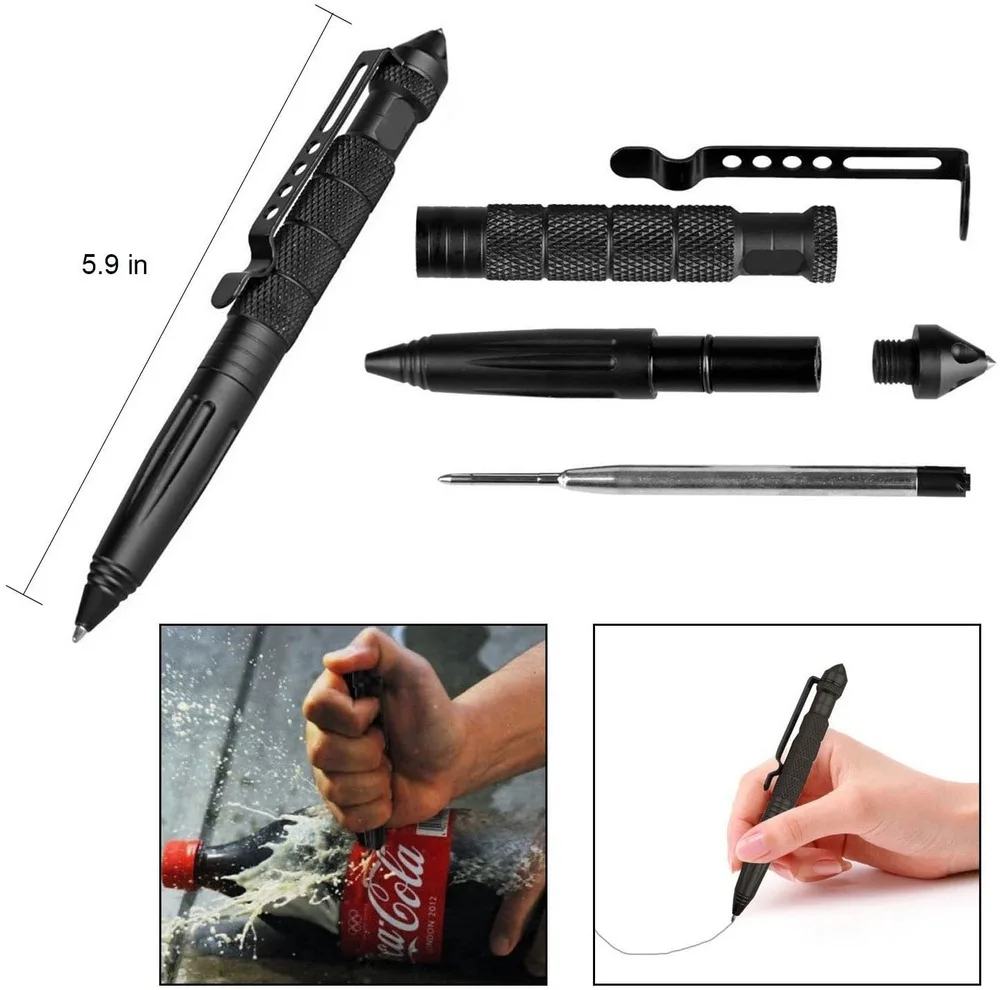 

Self-Defense Weapon Tactical Pen Lady Anti-Wolf Car Broken Window Escape Tool Defense Pen Outdoor Multipurpose EDC Survival Tool