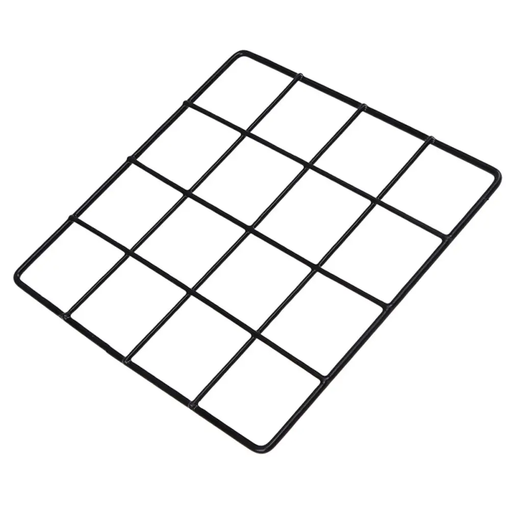 

1Pc Nordic Style Metal Mesh Grids Pictures Postcards Wall Frame Storage Rack Hanging Modern Home DIY Decoration