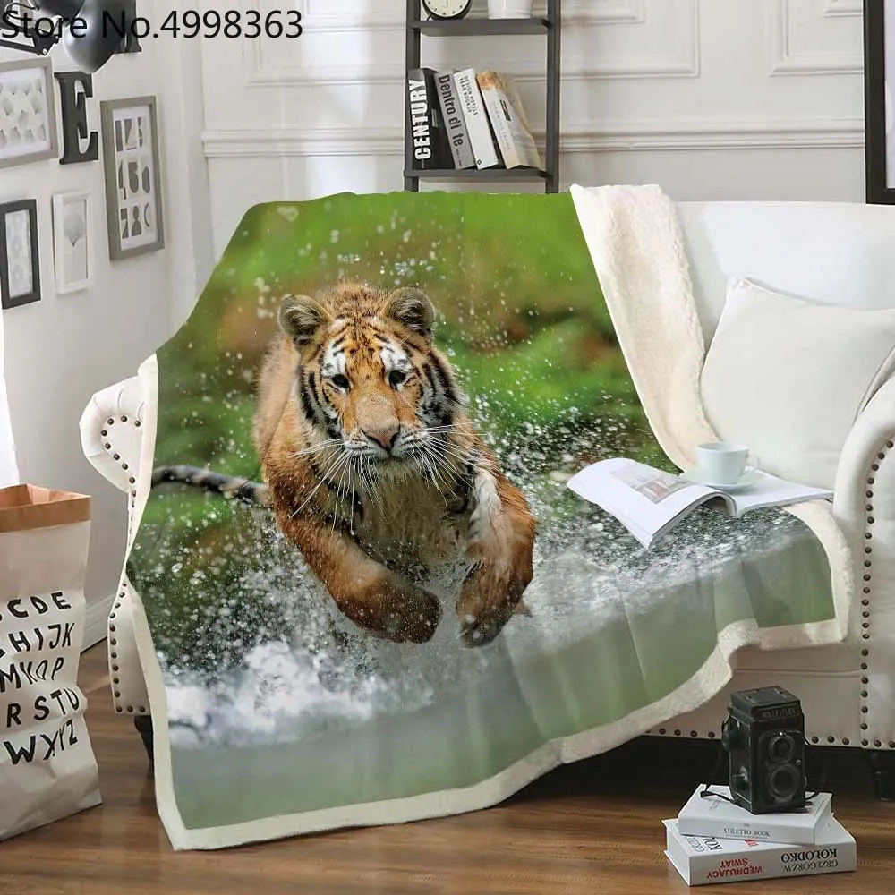 Одеяло на заказ в виде животных шерпа Флисовое одеяло для дома путешествия