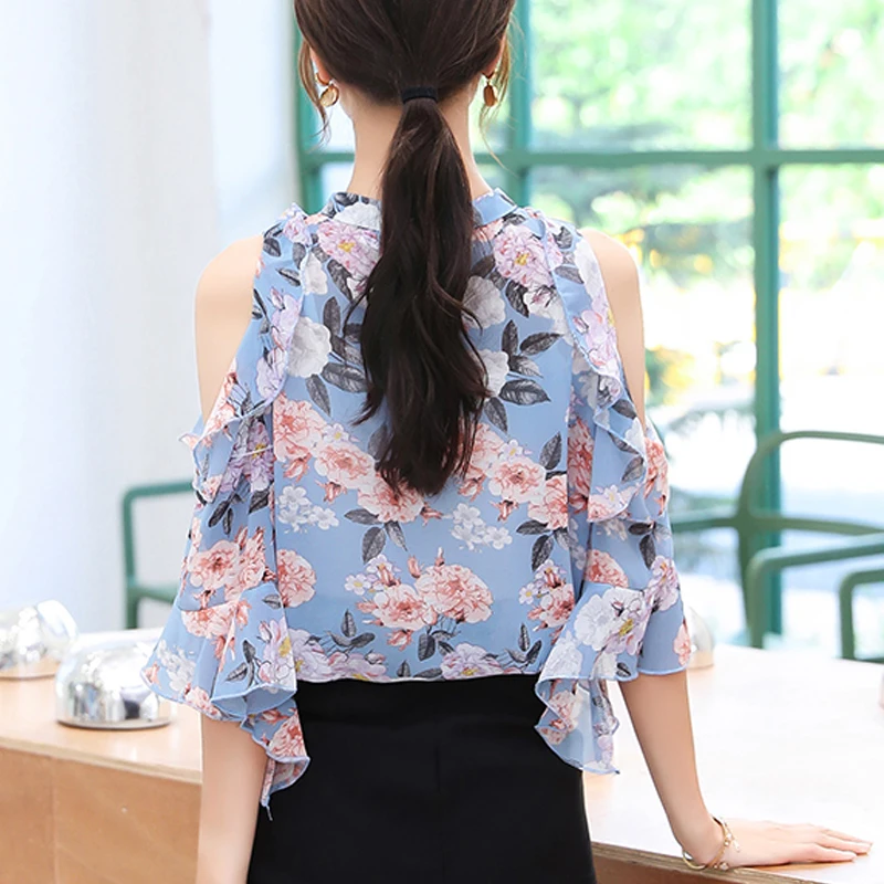 Blusas 2021 летние женские топы и блузки с О-образным вырезом Женская рубашки для