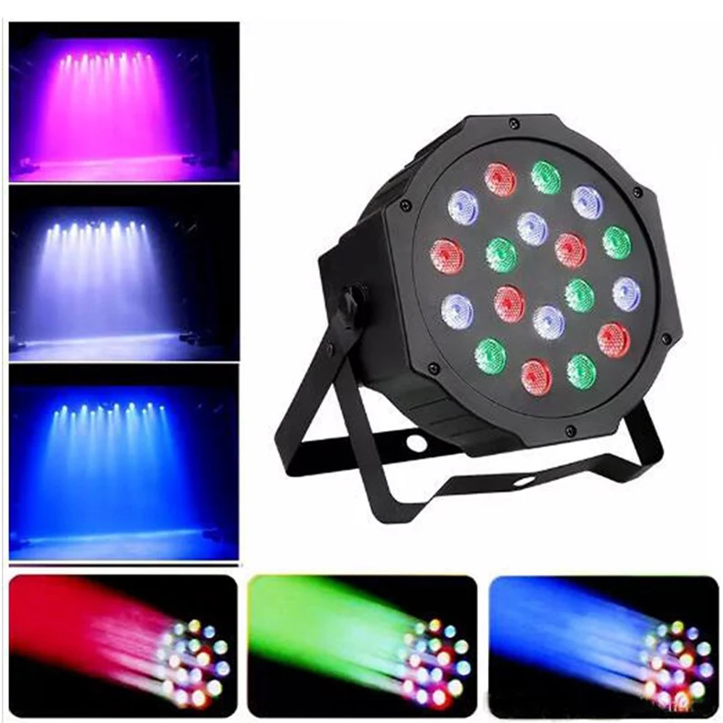 Dj Led RGB диско свет 10 шт./лот 18 шт. Пластиковые Par этапа мини может для клуба Show