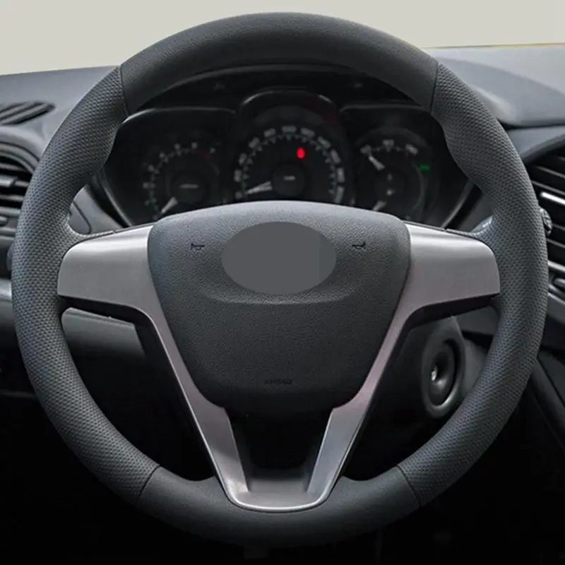 Искусственная кожа для Lada Vesta чехол рулевого колеса автомобиля 2019 2018 2017 2015 Xray