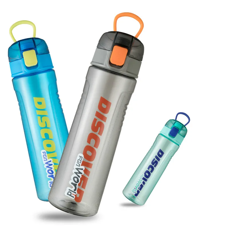 

Sport Clear Water Bottle Gym Portable Gym Large Capacity Simple Drinks Water Bottle Travel Butelka Na Wode Drinkware DE50SP