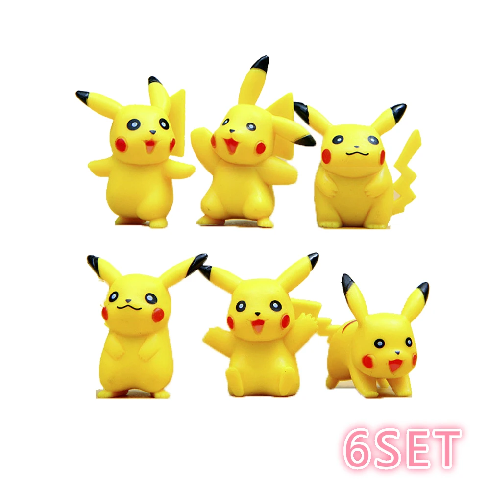 Экшн-фигурки Покемон Пикачу аниме игрушки мини-фигурки подарки рождественские 6