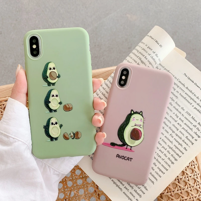 Милый мультяшный Мягкий силиконовый чехол для телефона Etui iPhone 11 Pro Max 6 6S 7 8 Plus XR XS SE