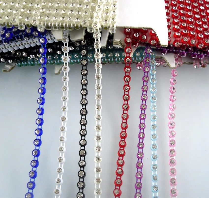 Diy SS12 класса прозрачные кристаллы стеклянные камни 3 мм Стразы пластиковая чашка