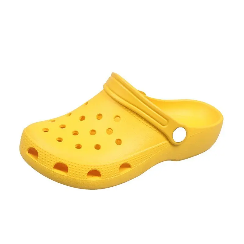 

2021 Women Casual Solid Color Slippers Classic Clogs Soft Slip-on Beach Sandals Lightweight Water Crocks Shoes for Beach Walking
