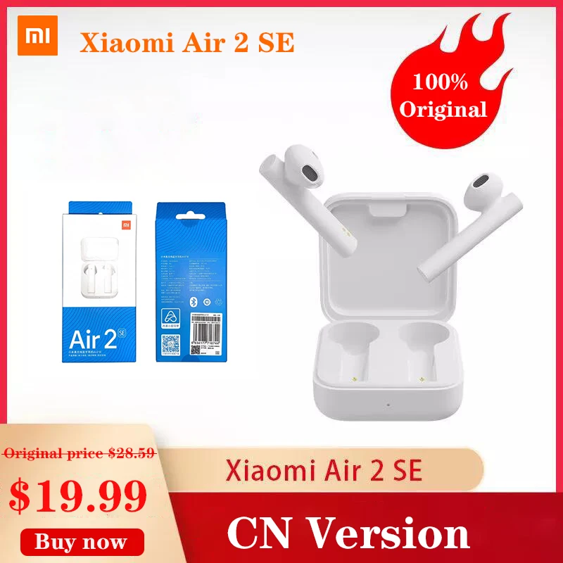 Беспроводные наушники Xiaomi Air 2 SE TWS с сенсорным экраном 20 часов работы|Наушники и