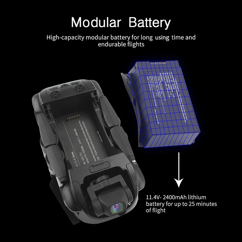 100% Оригинальная батарея JJRC X12 EX4 11.4V 2400mAh Li-po для запасных частей и аксессуаров JJR/C 4K 5G Wifi FPV GPS Drone.