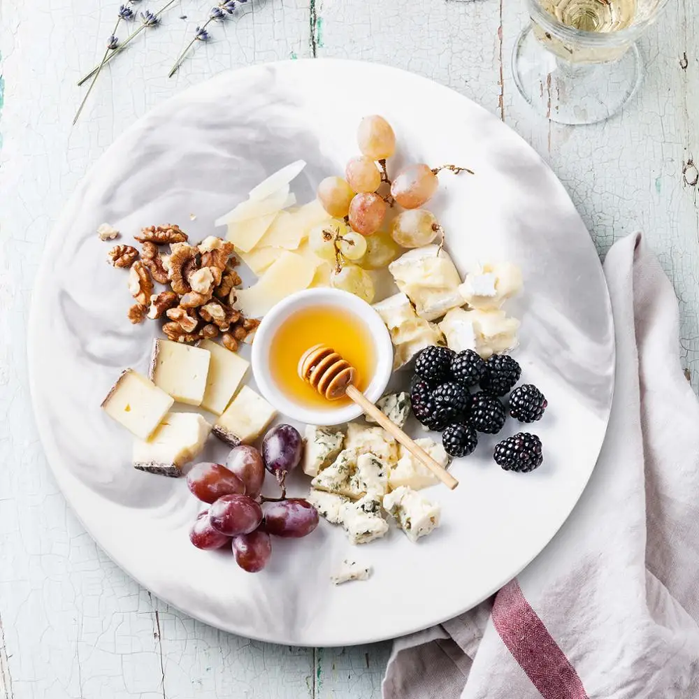 Ковбойские круглые мраморные формы lekcoh Сланцевые блюда твердый стейк