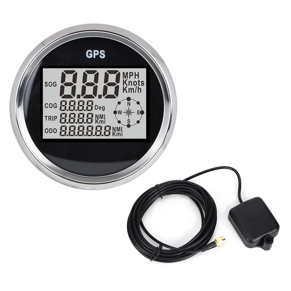 

3,3 дюйма Универсальный ЖК-дисплей прибор GPS водонепроницаемый 9-32 В Спидометр Одометр автомобильный инструмент общий инструмент