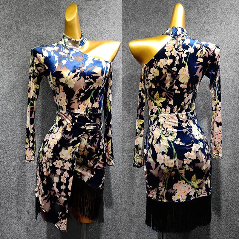 Латиноамериканских танцев танцевальное платье для сцены Танцевальная одежда