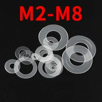 nylon gasket insulating wear resistant flat gasket white round plastic hard plastic ultra thin gasket m2 m3 m4 m5 m6 m6 5 m8