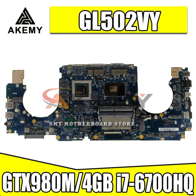 GL502VY материнская плата для ноутбука GTX980M/4 ГБ i7 6700HQ For Asus GL502 GL502V тестовая