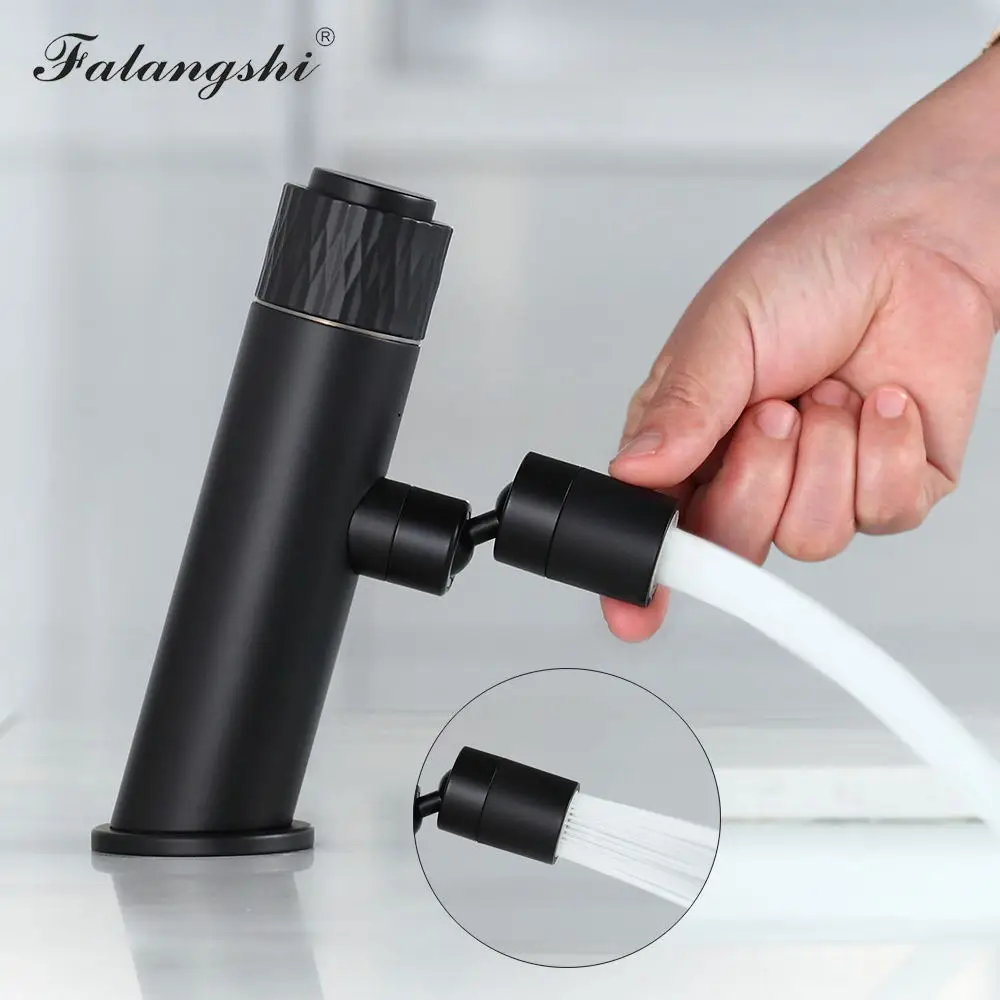 Смесители для раковины матовый черный дизайн с нажимной кнопкой гибкий носик